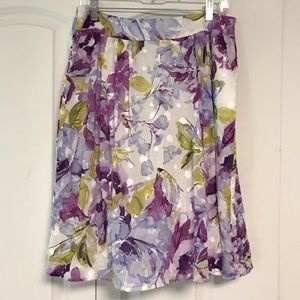 Christopher and Banks floral skirt